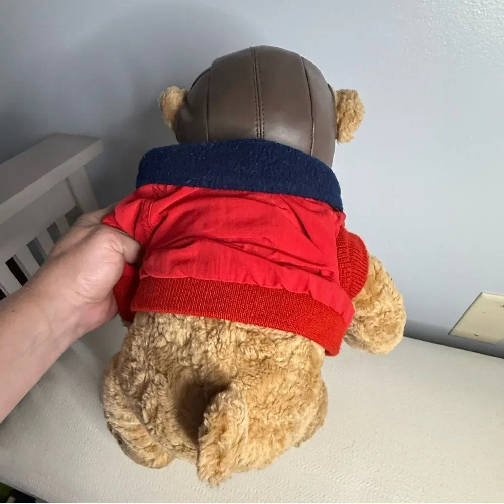 VTG 1997 Lands' End Limited edition Gund Bear Bearon Von Oops Pilot Aviator